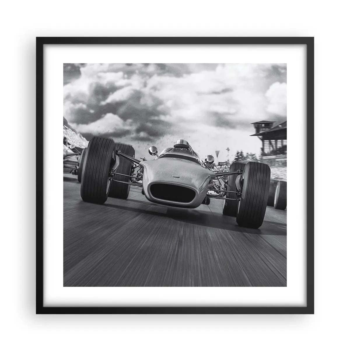 Plakat i sort ramme - Der er kraft! - 50x50 cm