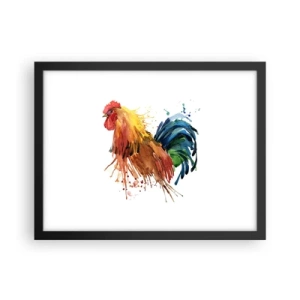 Plakat i sort ramme - Kongelig kappe, kongelig stolthed - 40x30 cm