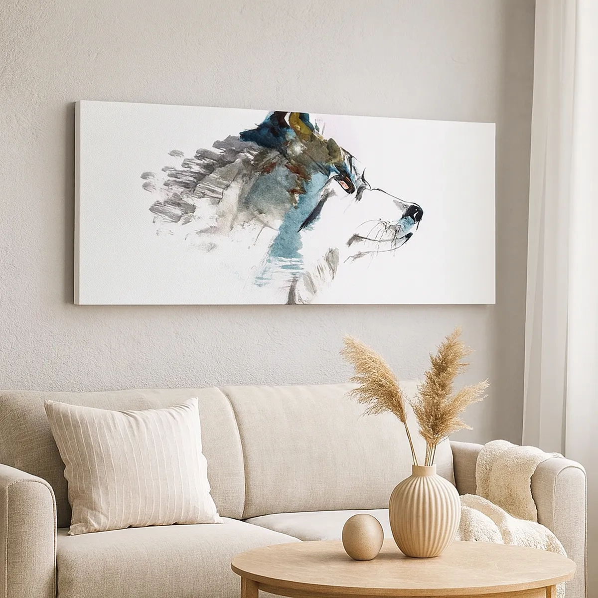 Lærredstryk - Billede på lærred - Når vi taler om ulven - 30x30 cm