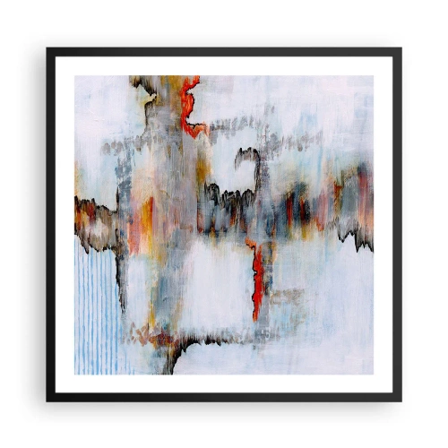 Plakat i sort ramme - En pind på vandet - 60x60 cm