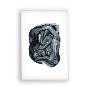 Plakat i hvid ramme - Så enkelt er det ikke - 61x91 cm