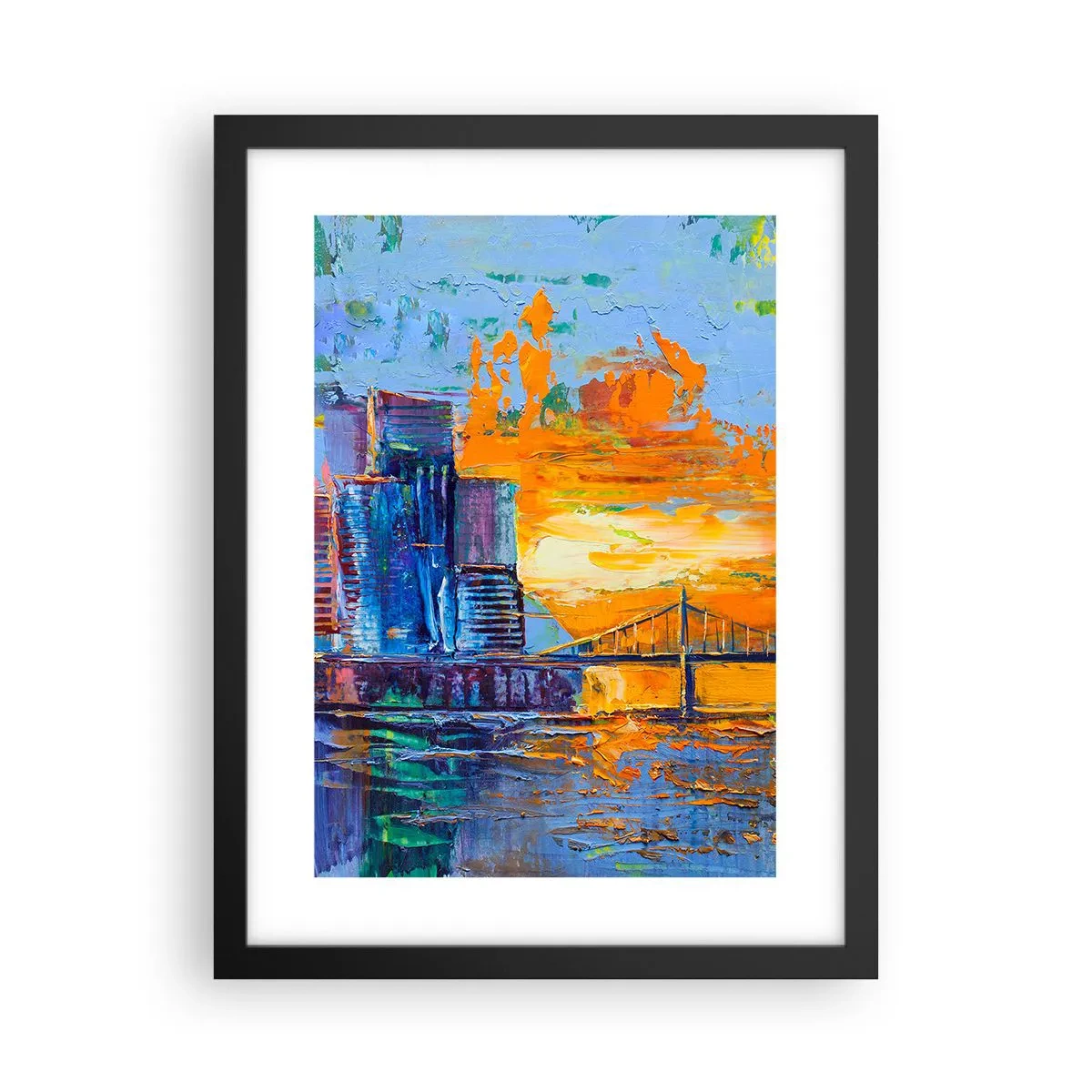 Plakat i sort ramme - Kultur og natur - 30x40 cm