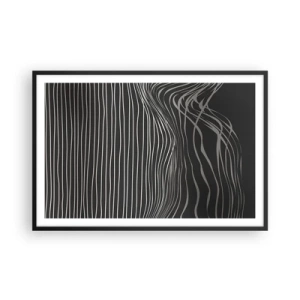 Plakat i sort ramme - Rytme og accent - 91x61 cm