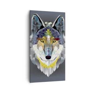 Lærredstryk - Billede på lærred - Når vi taler om ulven - 55x100 cm