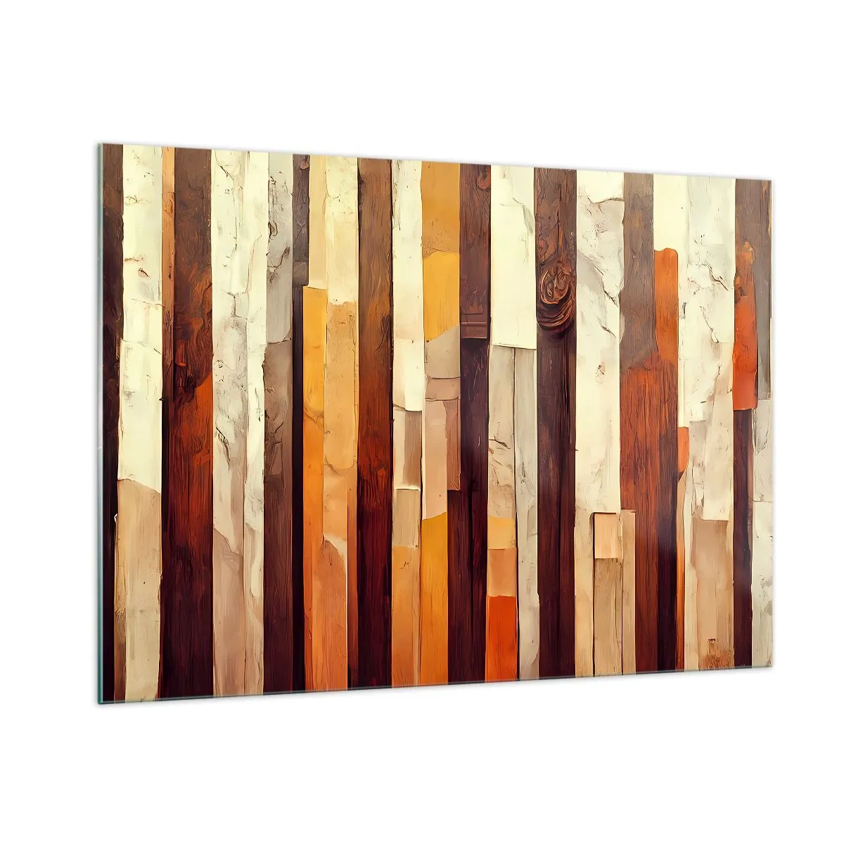 Billede på glas - Hymne af skovens træer - 100x70 cm