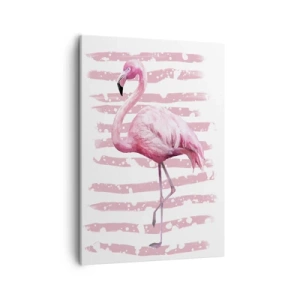 Lærredstryk - Billede på lærred - Med værdighed, om end i pink - 50x70 cm