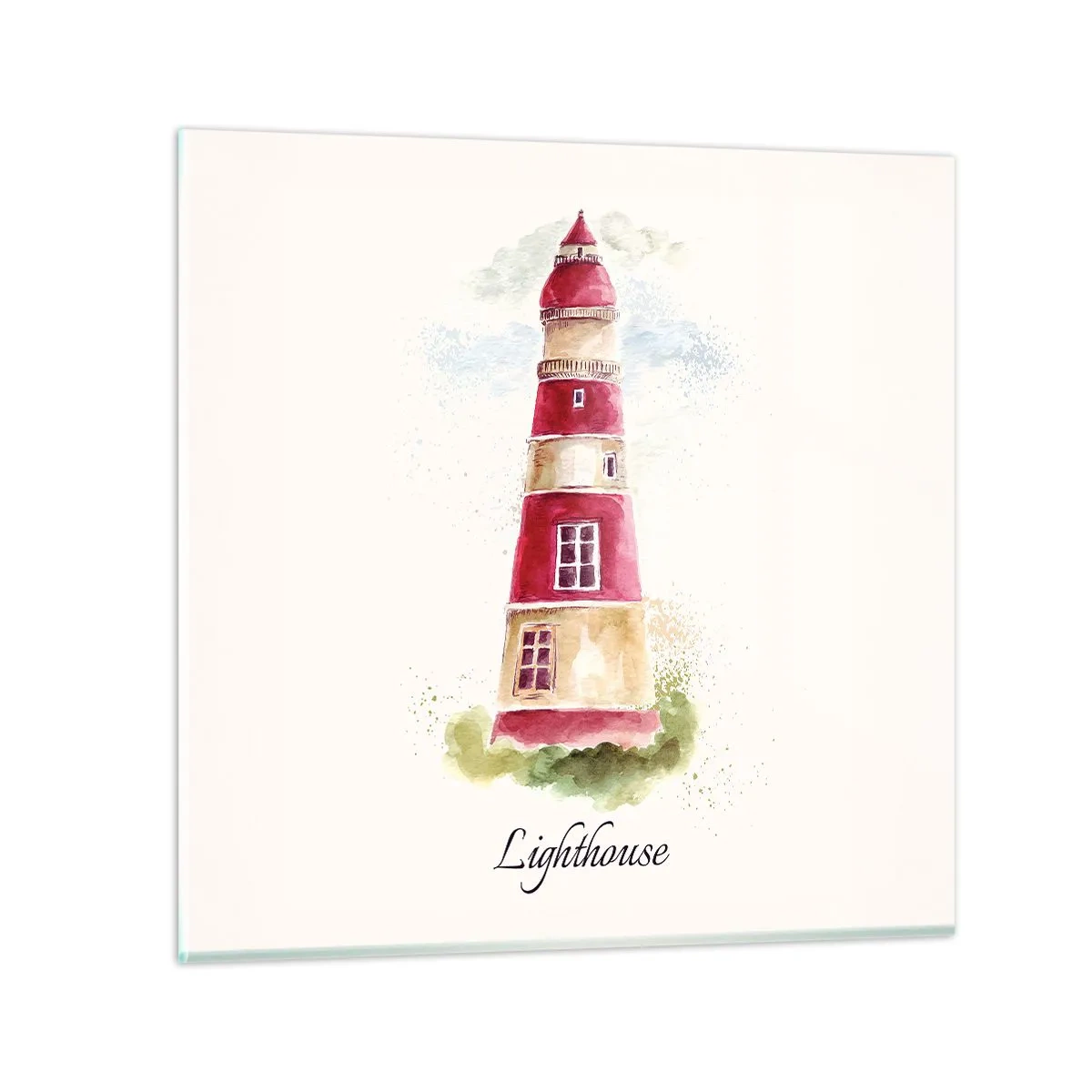 Billede på glas - Altid vejret omkring - 50x50 cm