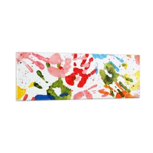 Billede på glas - Følg sporene - 90x30 cm