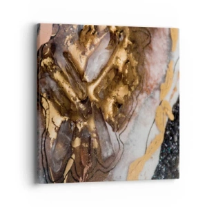 Lærredstryk - Billede på lærred - Jord element - 40x40 cm
