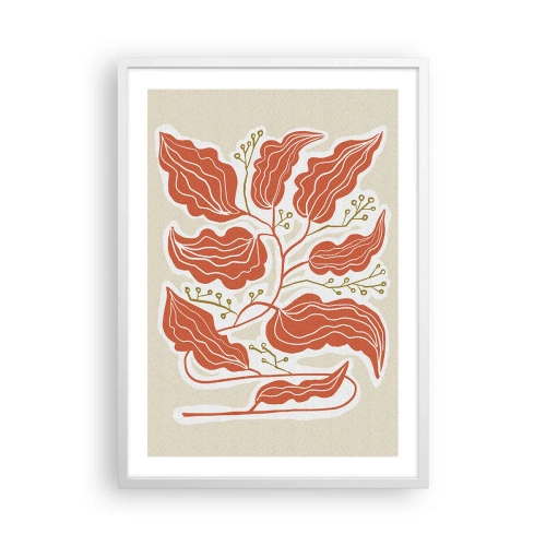 Plakat i hvid ramme - Folk og koral - 50x70 cm