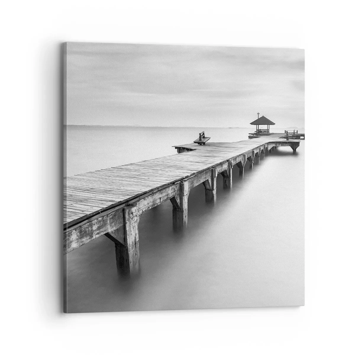 Lærredstryk - Billede på lærred - Ind i det fjerne - 70x70 cm