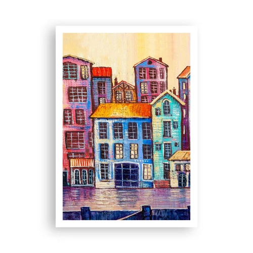 Plakat - En by som et eventyr - 70x100 cm