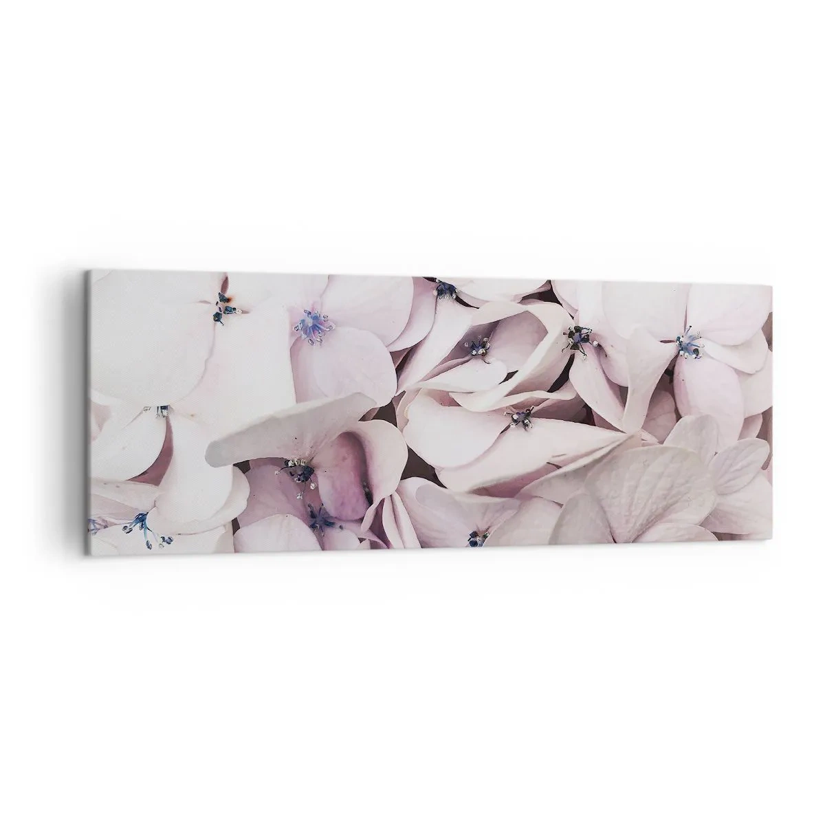 Lærredstryk - Billede på lærred - I en flod af blomster - 140x50 cm