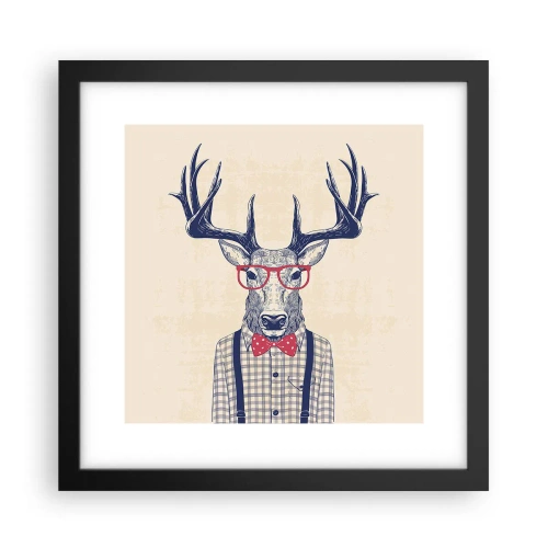 Plakat i sort ramme - Et underholdende ekstravaganza - 30x30 cm