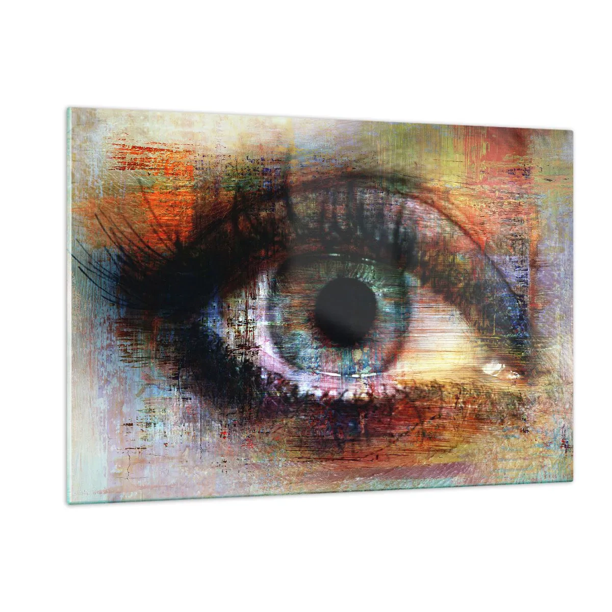Billede på glas - Du kan se ind i sjælen - 120x80 cm