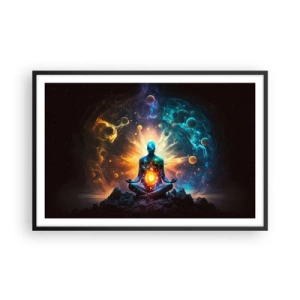 Plakat i sort ramme - Kosmisk ro - 91x61 cm