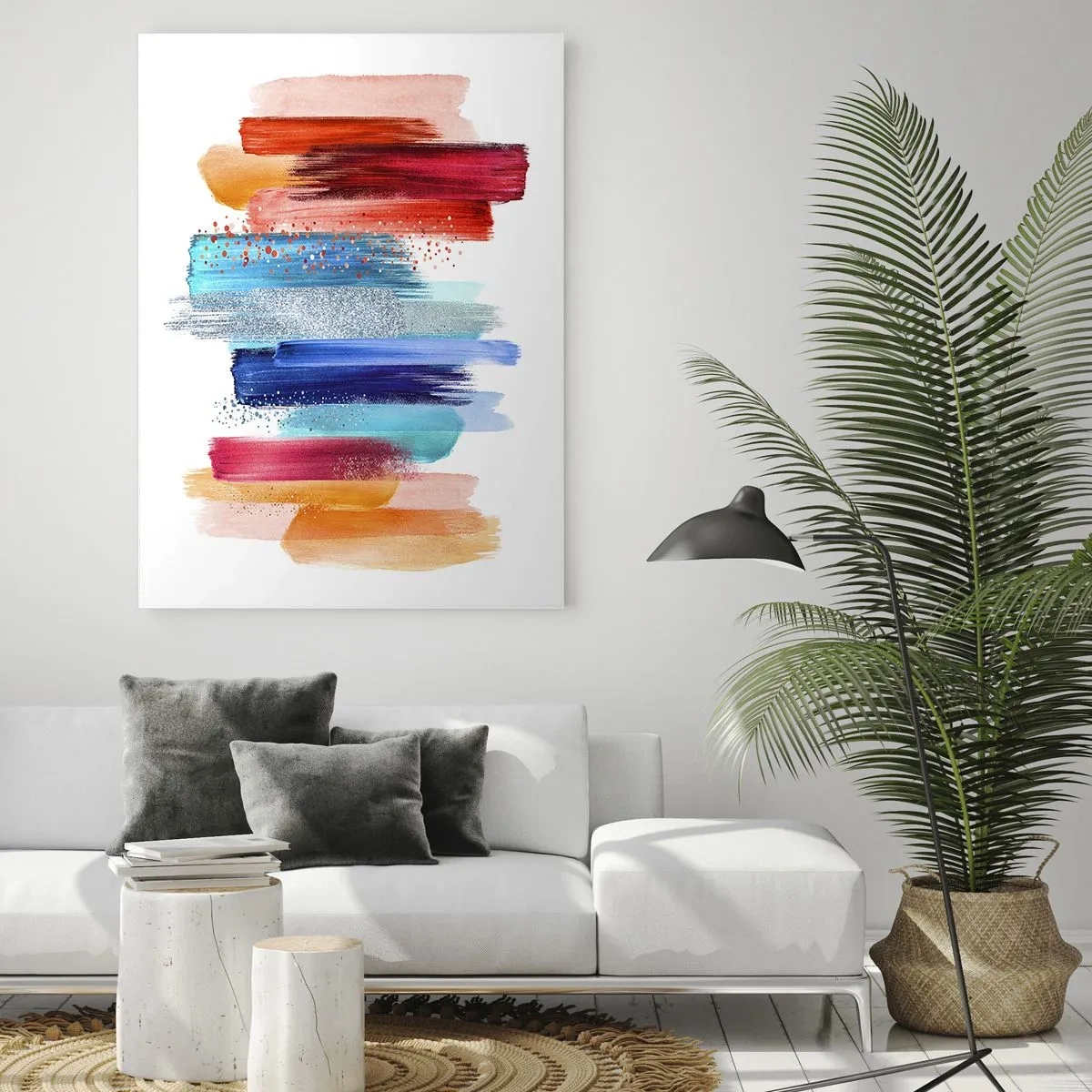 Billede på glas - Op og ned  - 50x70 cm