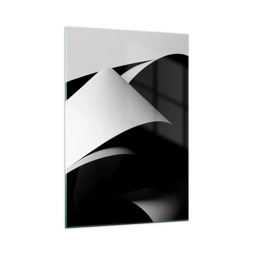 Billede på glas - Lysflader fra skyggernes dybder - 70x100 cm