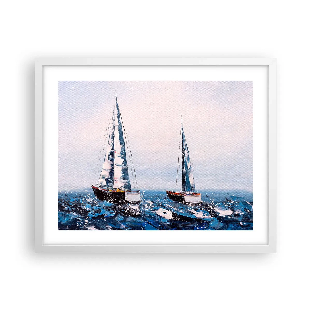 Plakat i hvid ramme - Vindens broderskab - 50x40 cm