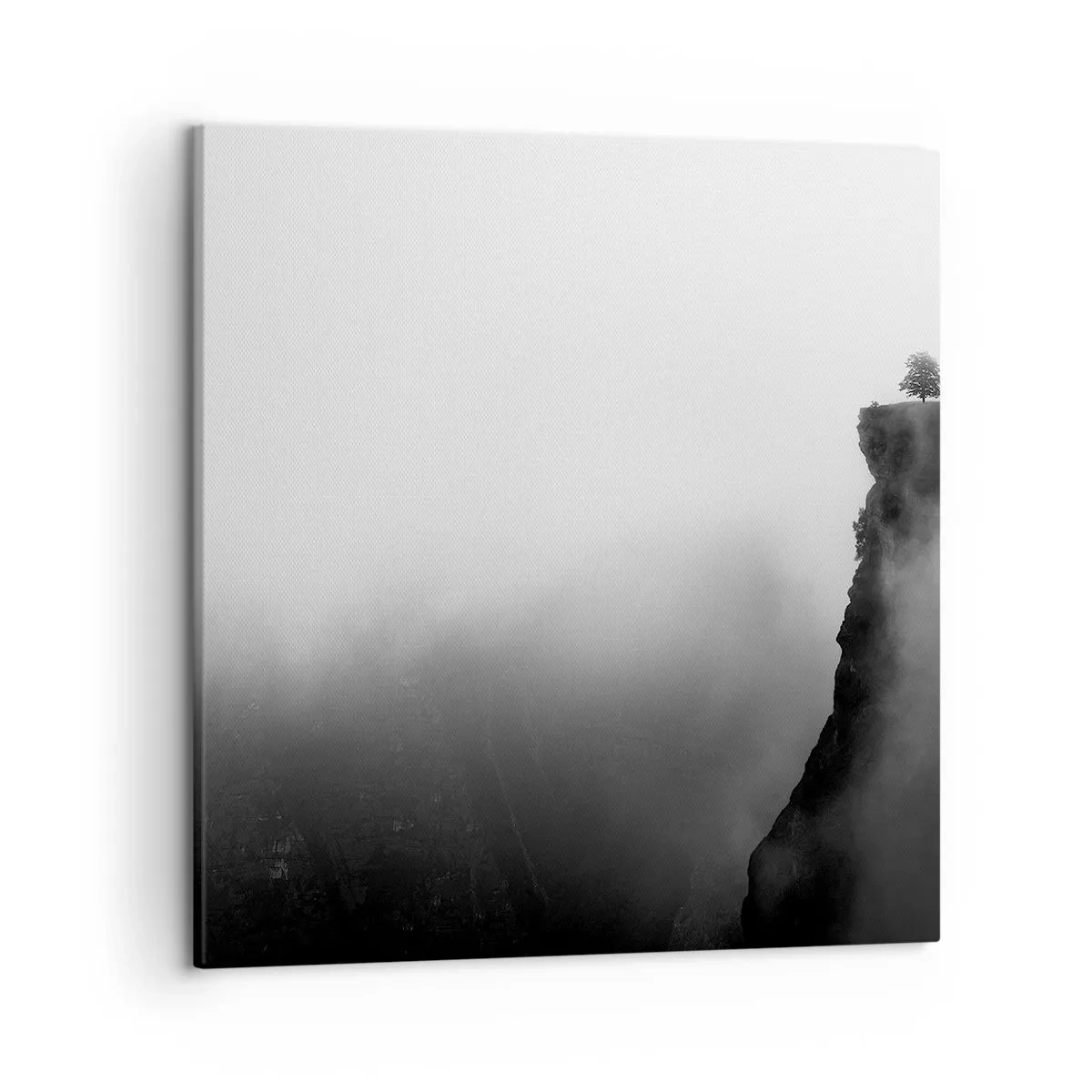 Lærredstryk - Billede på lærred - På kanten af verden - 50x50 cm