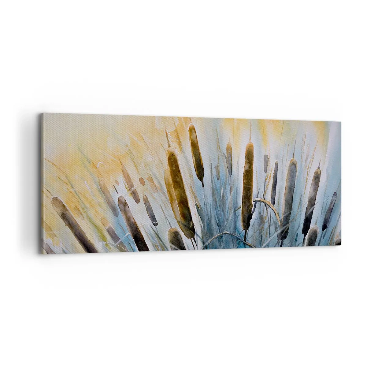 Lærredstryk - Billede på lærred - Vandets kulde, solens varme - 100x40 cm