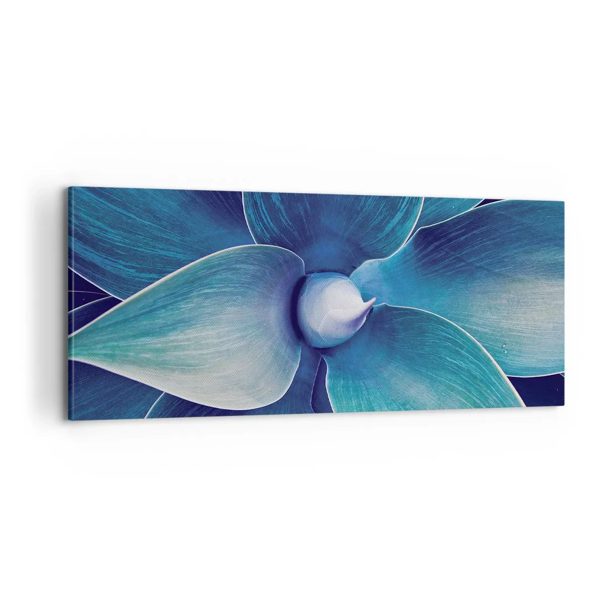 Lærredstryk - Billede på lærred - Blå fra himlen - 100x40 cm