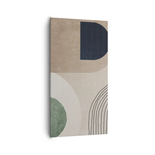 Lærredstryk - Billede på lærred - Blidheden i en oval - 65x120 cm