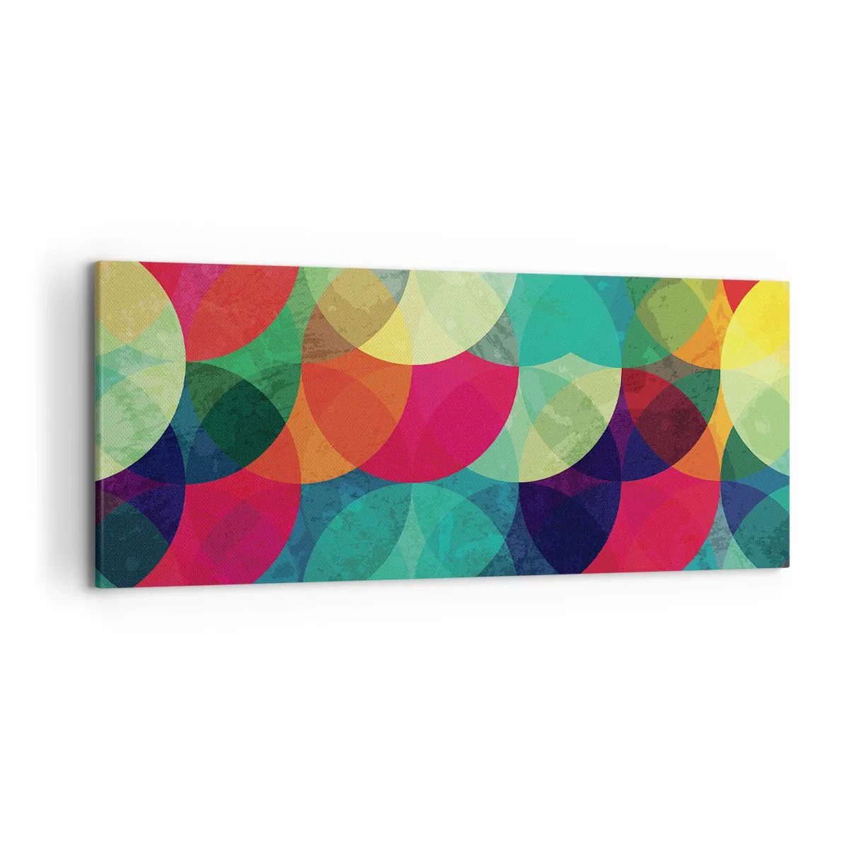 Lærredstryk - Billede på lærred - Ind i regnbuens opstigning - 120x50 cm