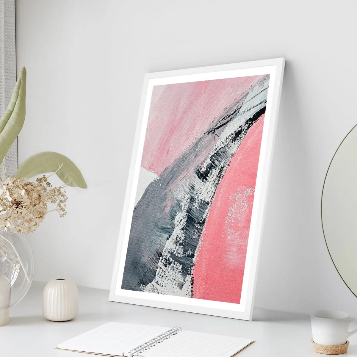 Plakat i hvid ramme - Matchende sammensætning - 50x70 cm