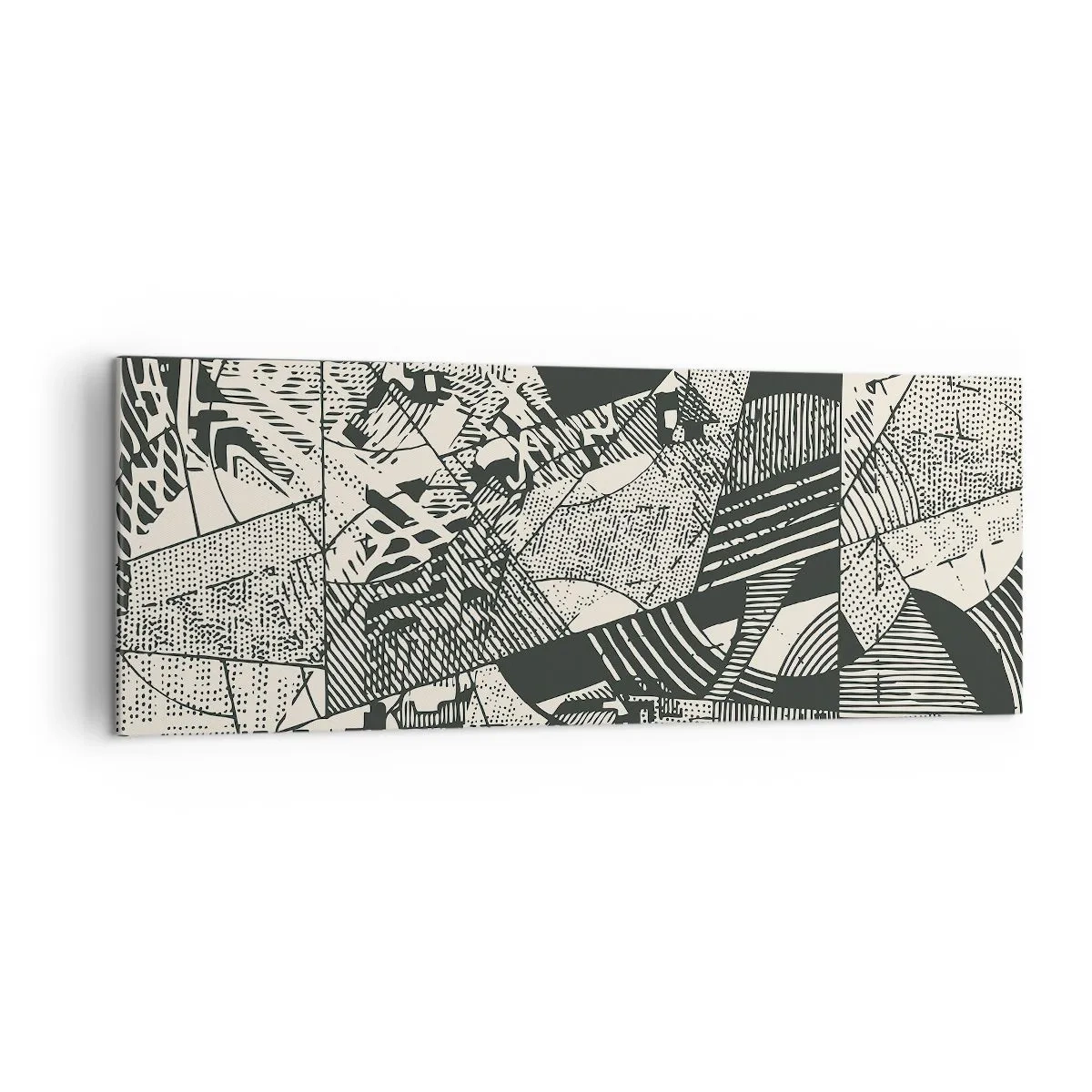 Lærredstryk - Billede på lærred - Nutidens dynamik - 140x50 cm