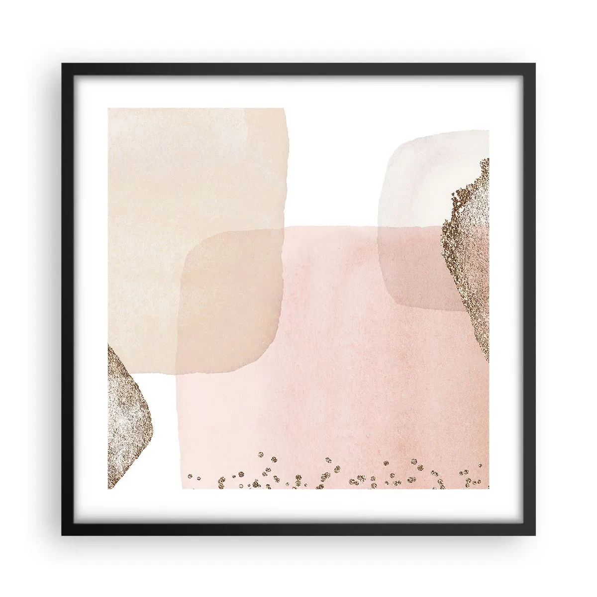 Plakat i sort ramme - Et kig gennem farver - 50x50 cm