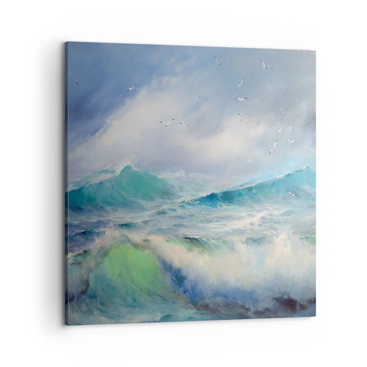 Lærredstryk - Billede på lærred - "Hvirvelvinden hylede af triumf ...’ - 50x50 cm