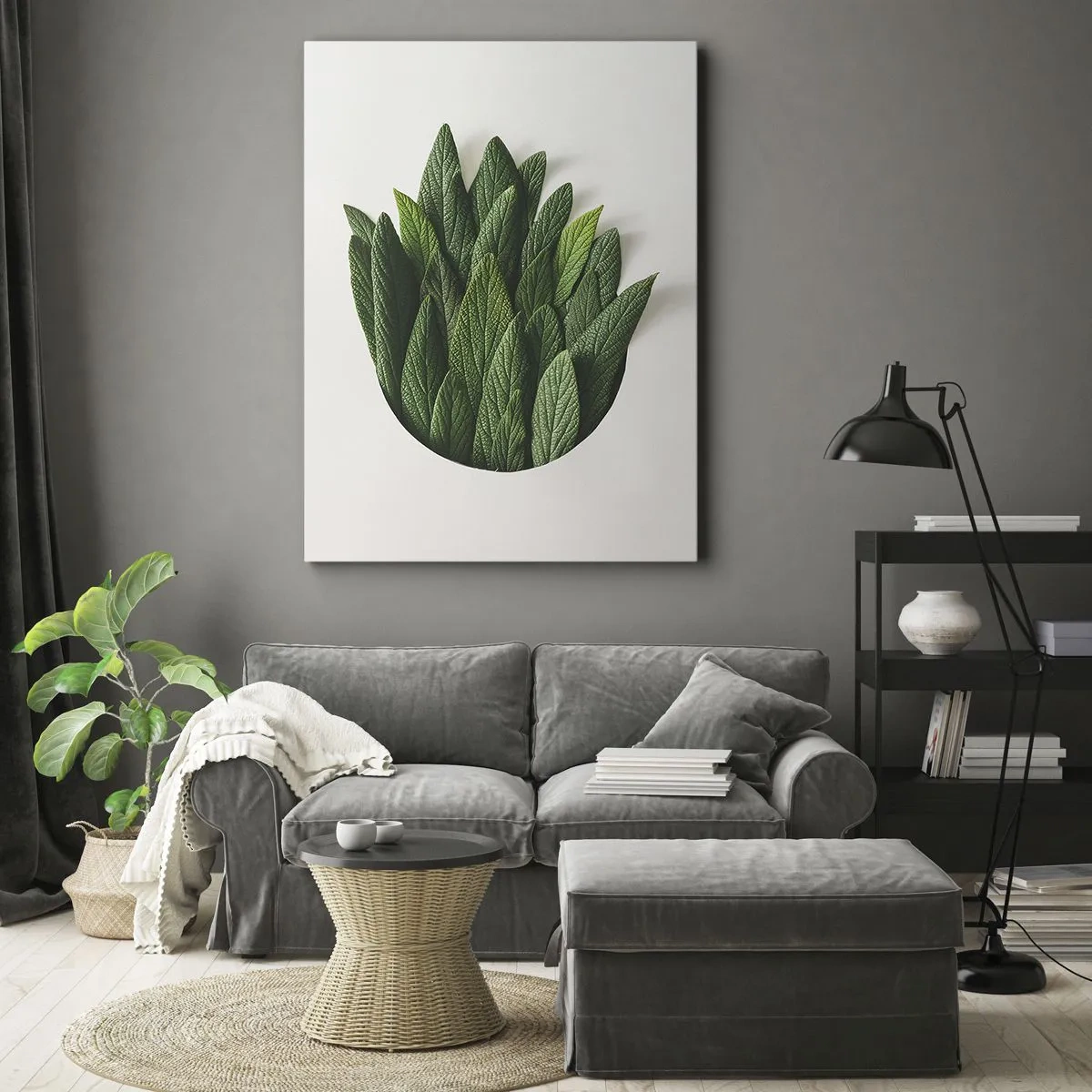 Lærredstryk - Billede på lærred - Uhæmmet nysgerrighed - 50x70 cm
