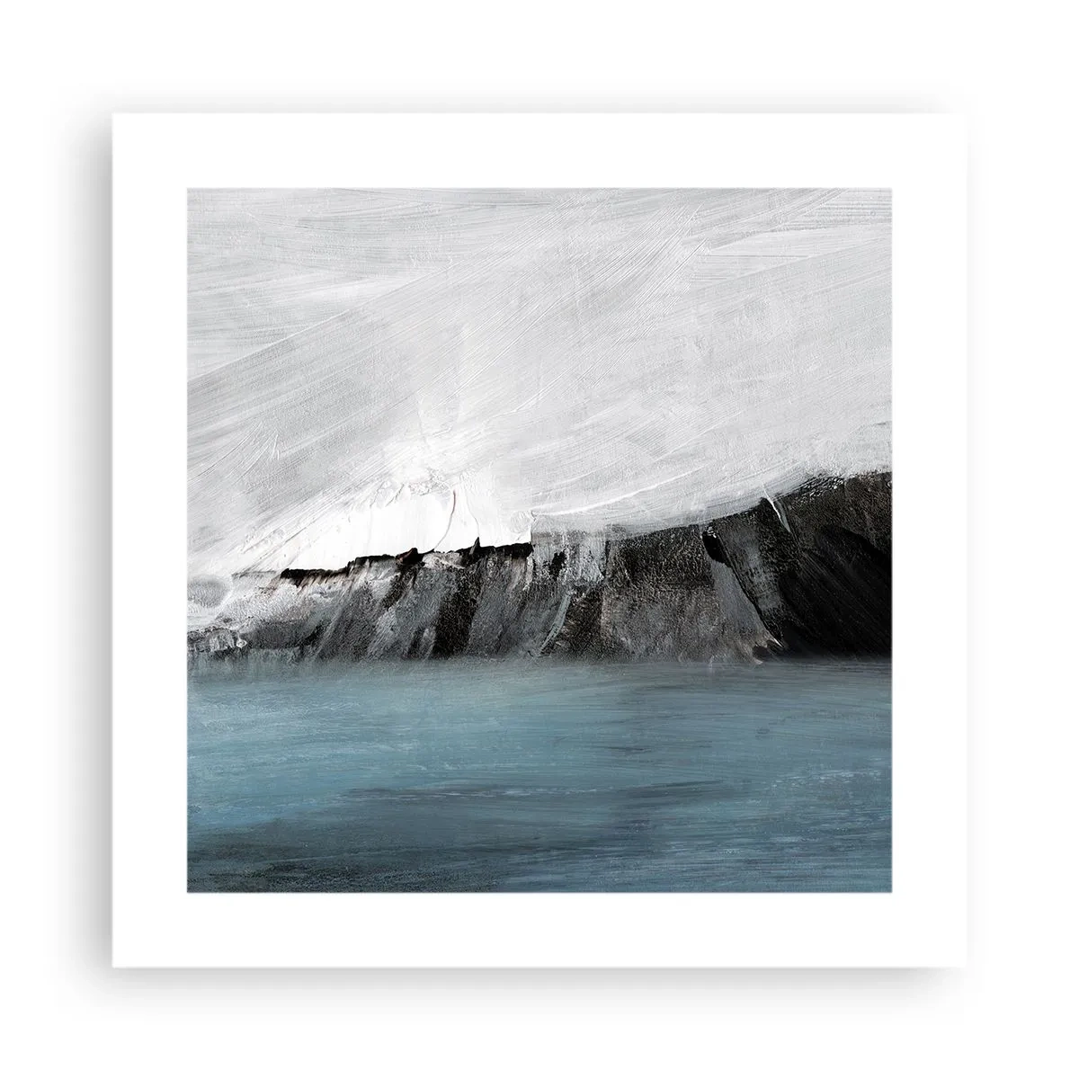 Plakat - Vand - jord: et sammenstød mellem elementerne - 40x40 cm