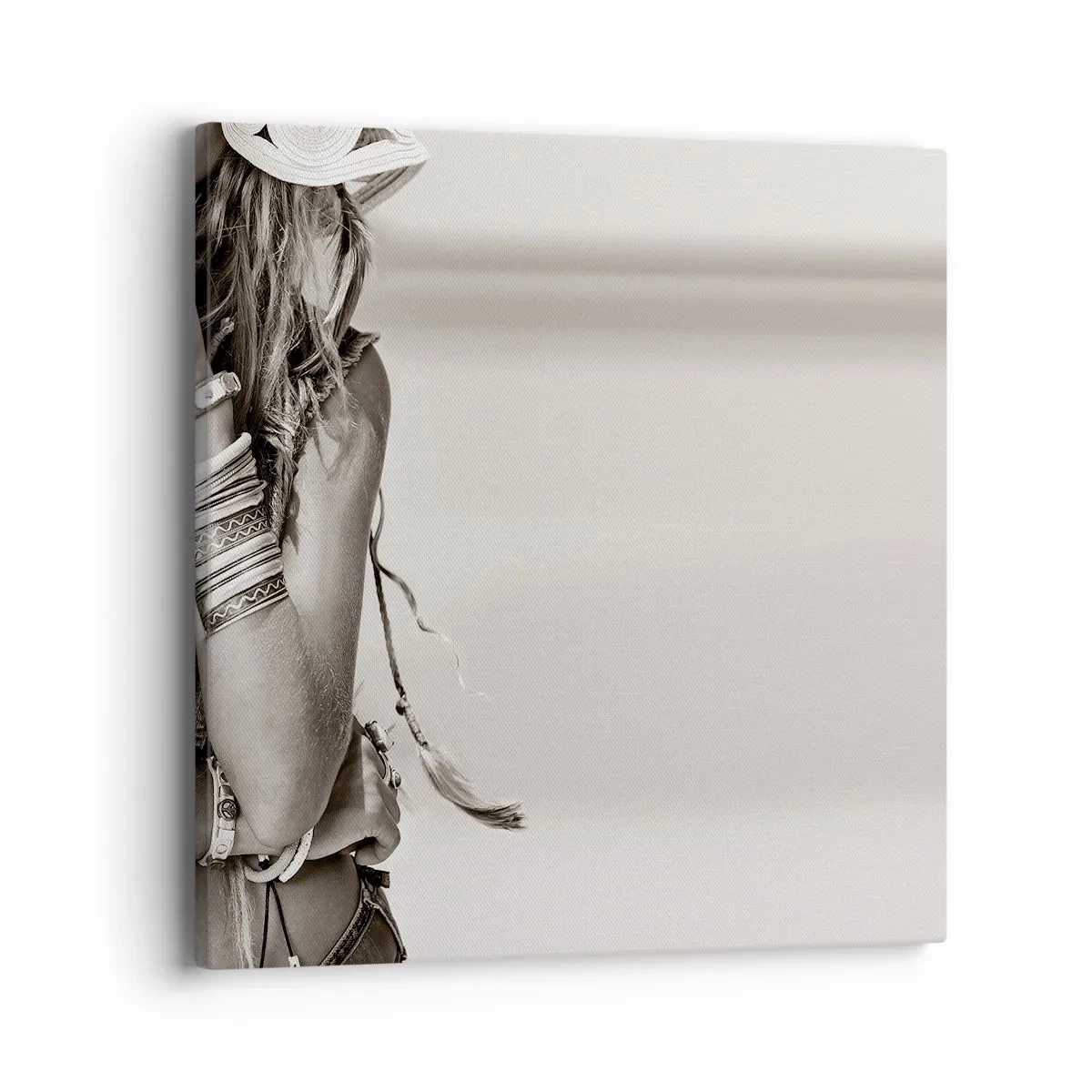 Lærredstryk - Billede på lærred - Som en pige - 40x40 cm