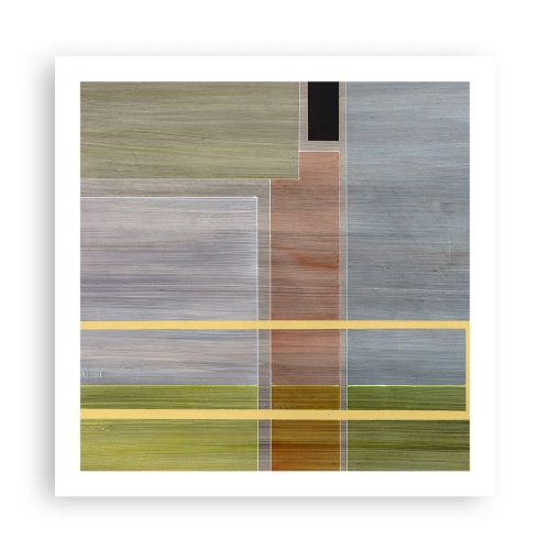 Plakat - Lige og rolig - 60x60 cm