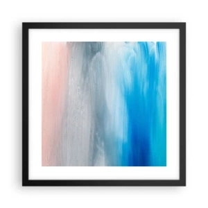 Plakat i sort ramme - Elementer: luft - 40x40 cm