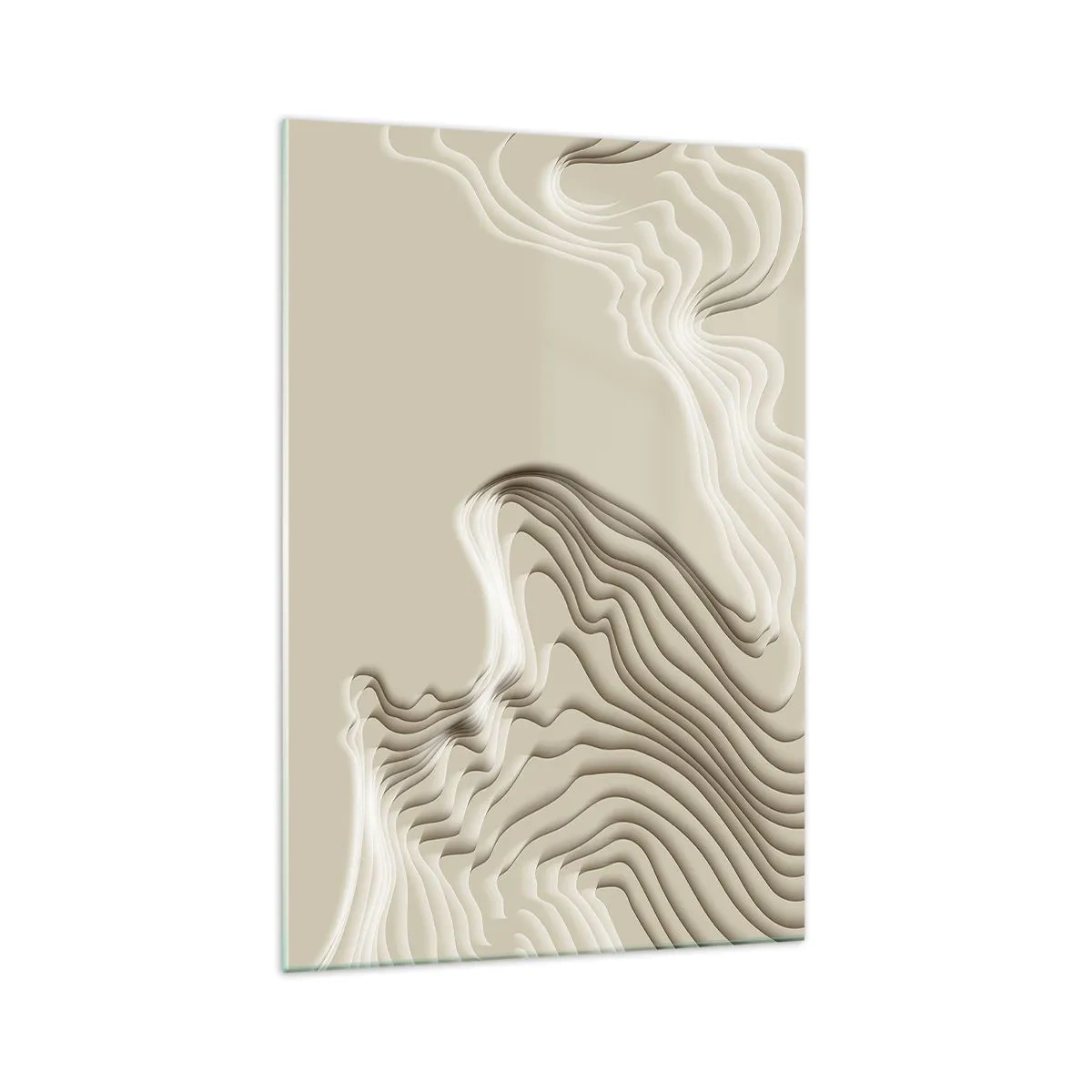 Billede på glas - Kunstens topografi - 70x100 cm