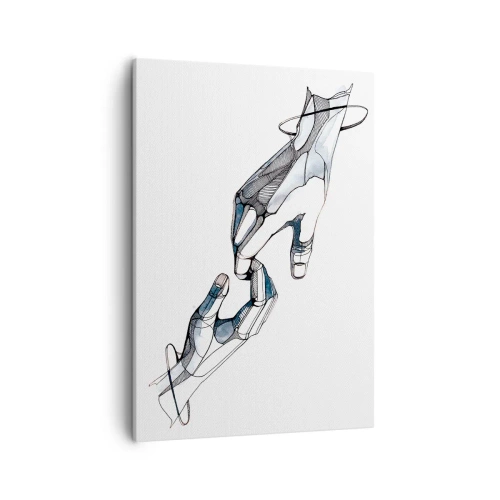 Lærredstryk - Billede på lærred - En god gestus - 50x70 cm