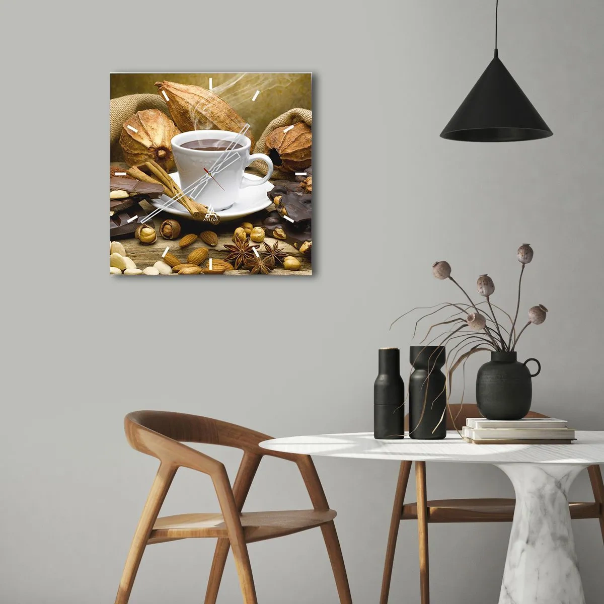 Vægur, Uret - For spændingssøgende - 40x40 cm