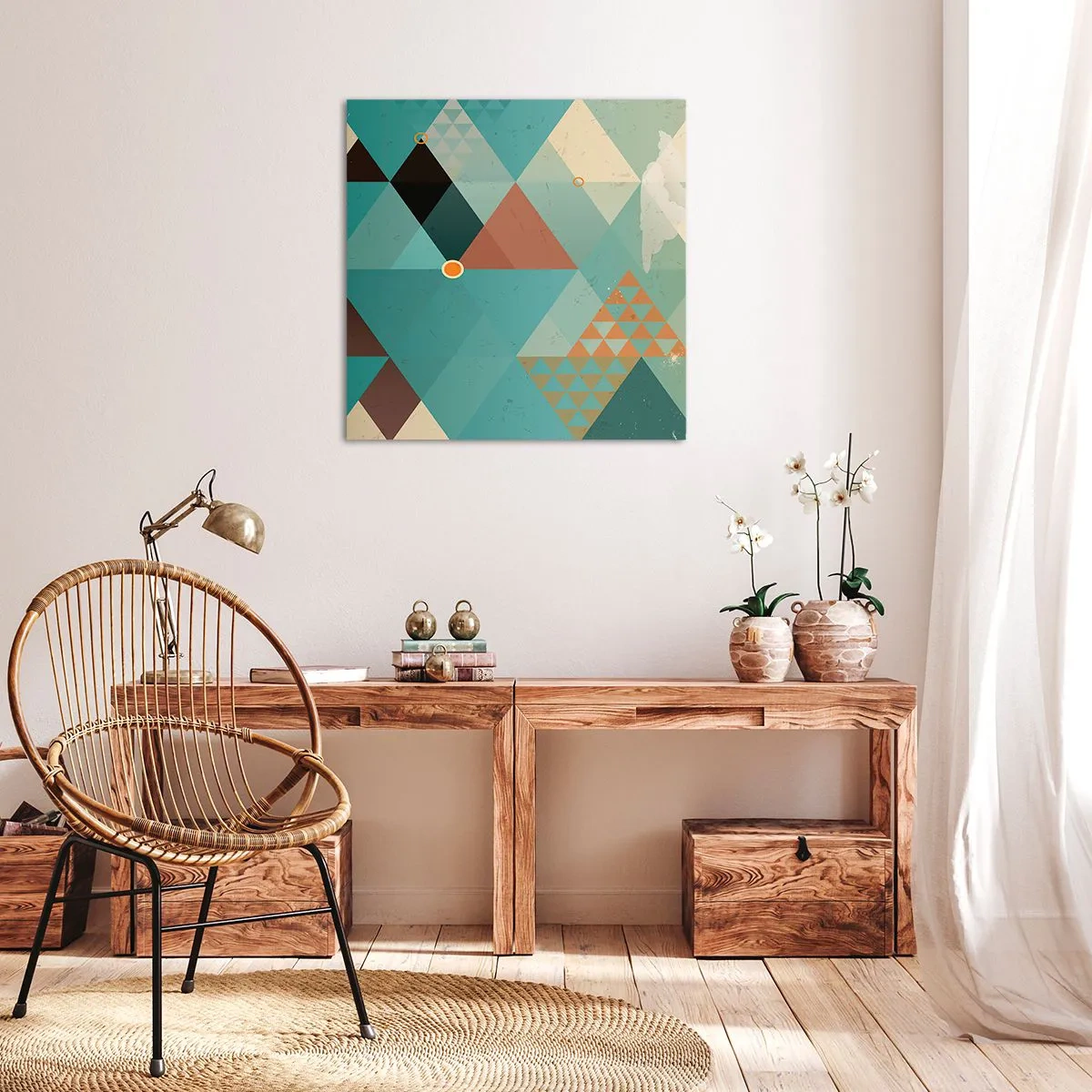 Lærredstryk - Billede på lærred - Enhed af mangfoldighed, mangfoldighed af enhed - 60x60 cm