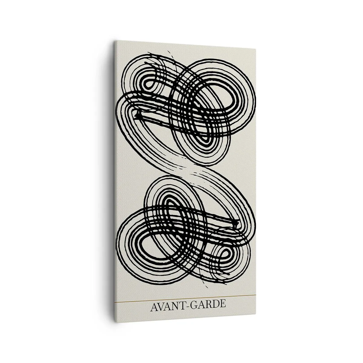 Lærredstryk - Billede på lærred - Det kom ud spontant - 45x80 cm