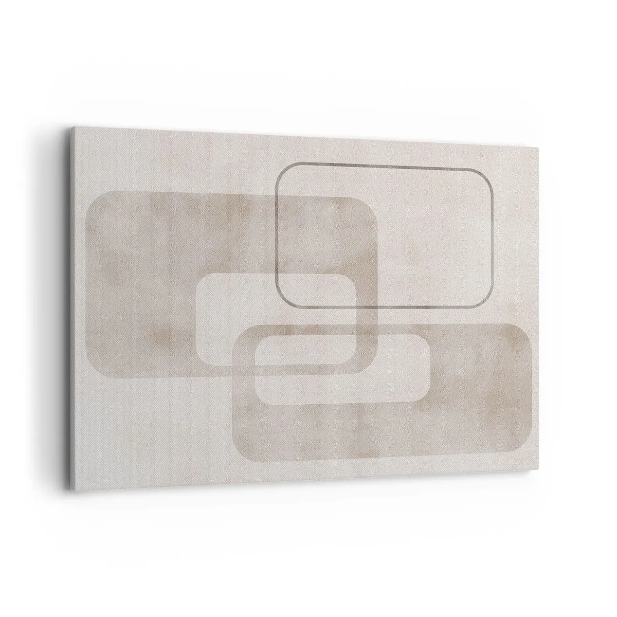 Lærredstryk - Billede på lærred - Geometrisk fuga - 100x70 cm