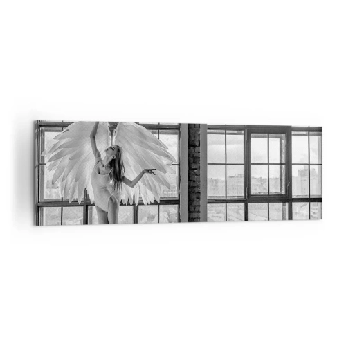 Lærredstryk - Billede på lærred - Englenes by? - 160x50 cm