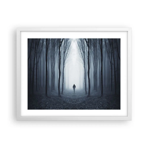 Plakat i hvid ramme - Og alt sammen ganske enkelt - 50x40 cm