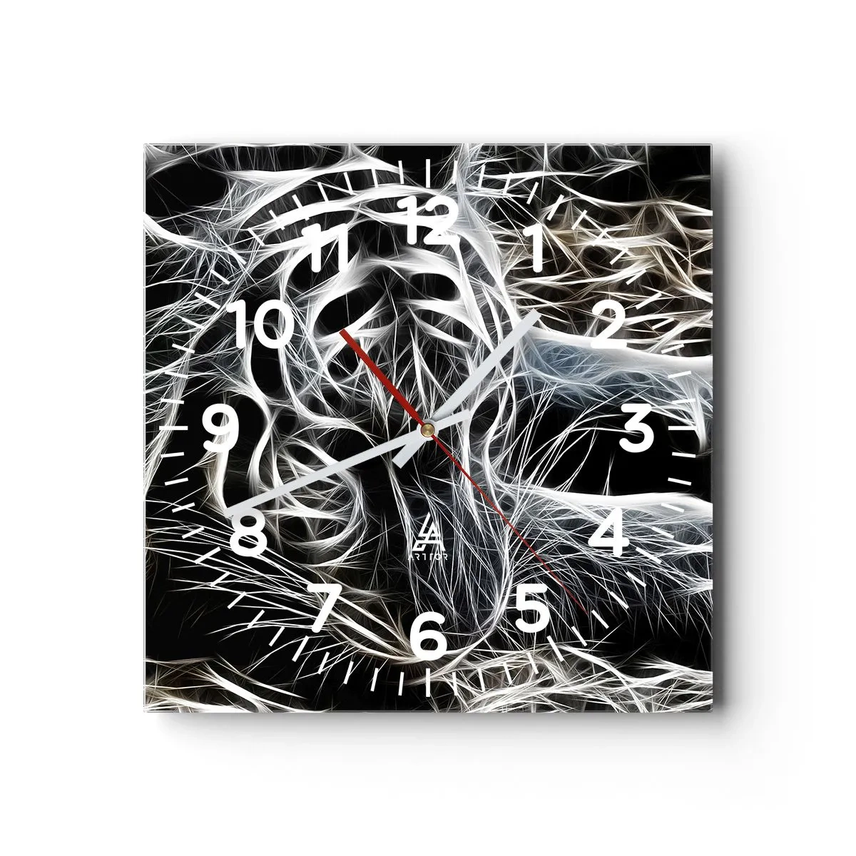 Vægur, Uret - En undersøgelse af kattens lethed - 30x30 cm