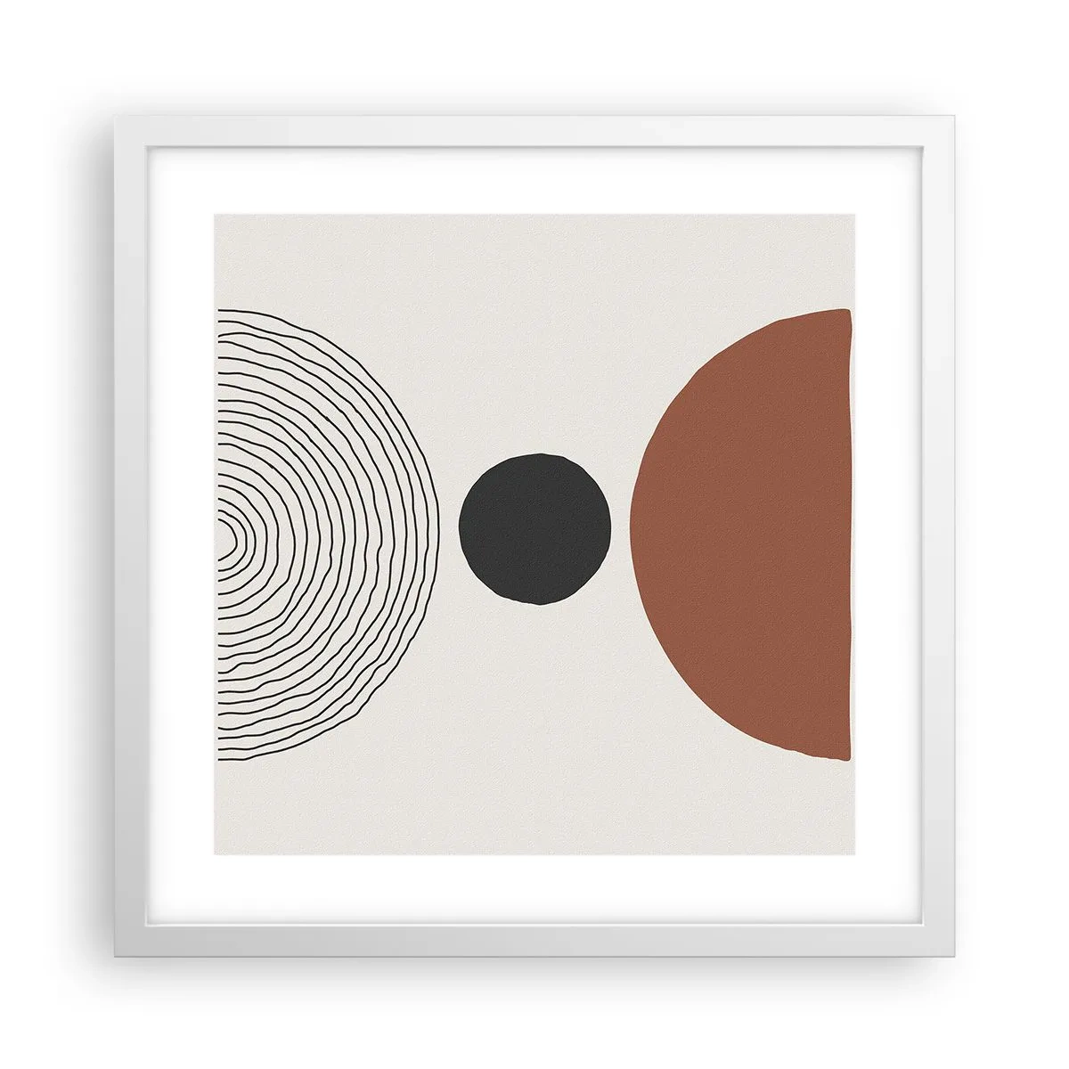 Plakat i hvid ramme - I rampelyset - 40x40 cm