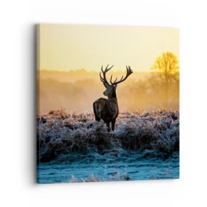 Lærredstryk - Billede på lærred - Kronet på sine godser - 30x30 cm