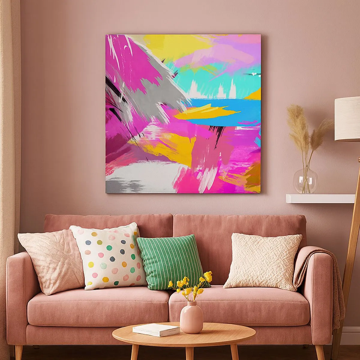 Lærredstryk - Billede på lærred - Strejf, strejf, strejf endnu engang - 30x30 cm