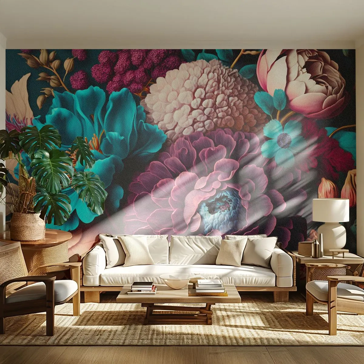 Fototapet Standard Eco - Natur i overflod - Blomster, Botanik, Årgang - 350x256 cm